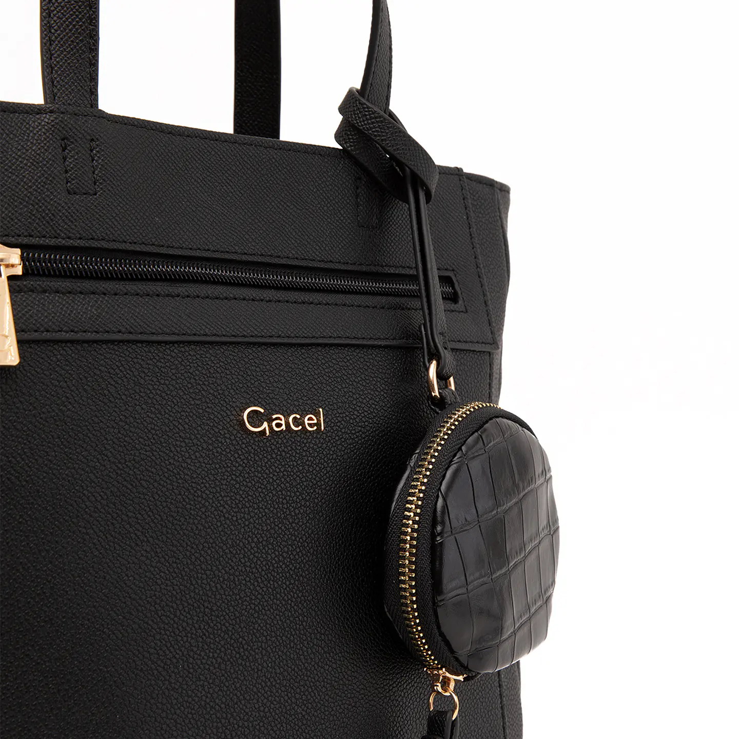 Mochila (Mu) Graneado Grande Gacel Car3522 Negro S/T 4
