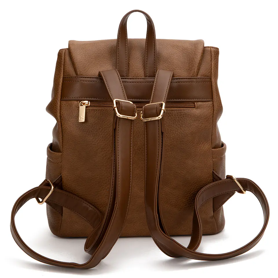 Mochila (Mu) Graneado Grande Gacel Car3521 Tostado S/T 3