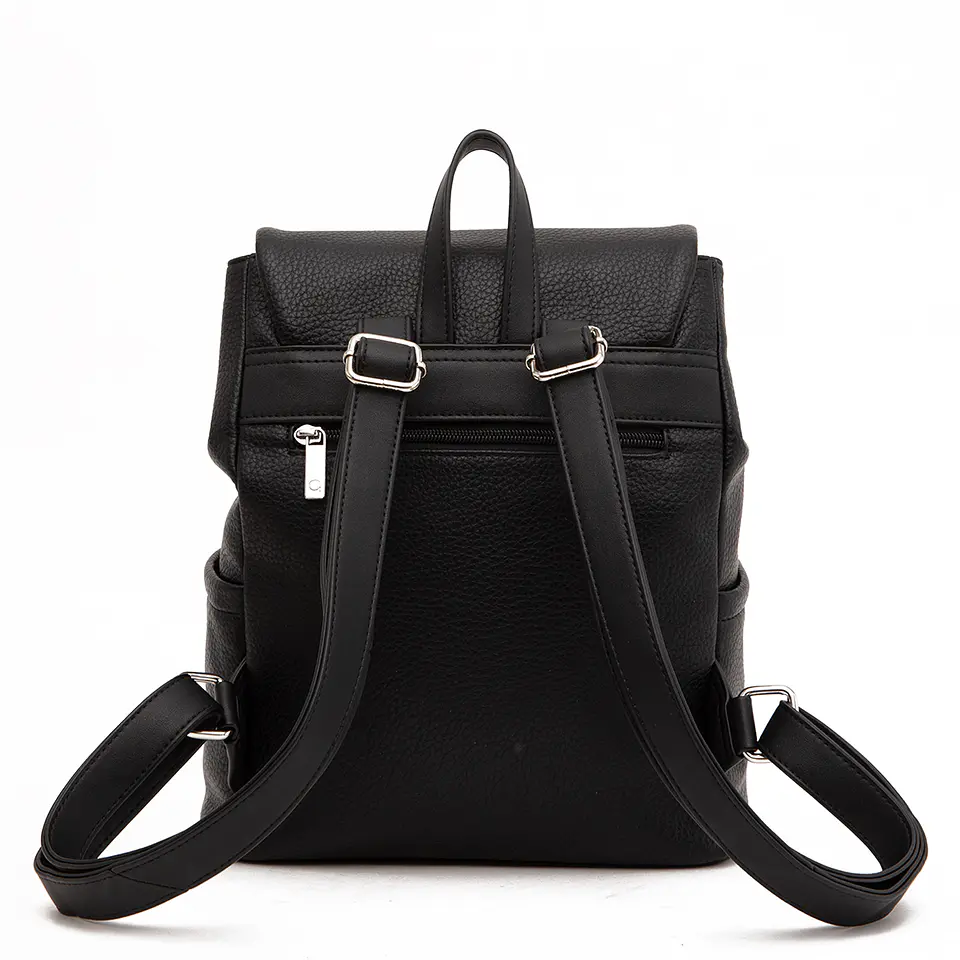 Mochila (Mu) Graneado Grande Gacel Car3520 Negro S/T 2