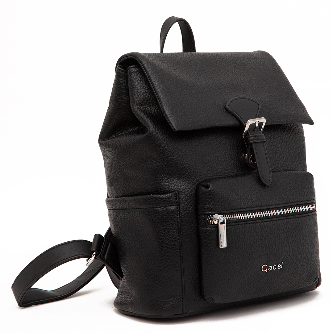 MOCHILA (MU) GRANEADO GRANDE GACEL CAR3520 NEGRO S/T 5