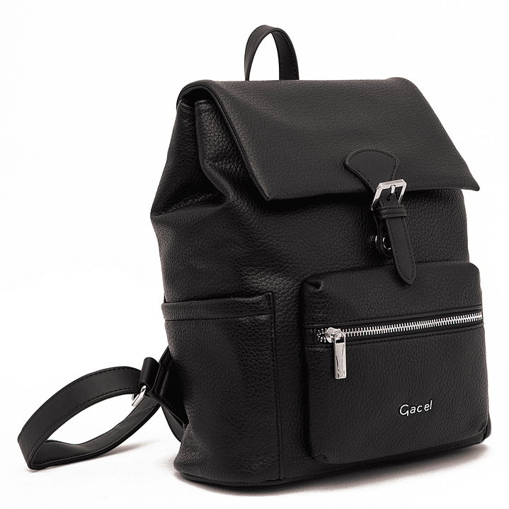 MOCHILA (MU) GRANEADO GRANDE GACEL CAR3520 NEGRO S/T 5