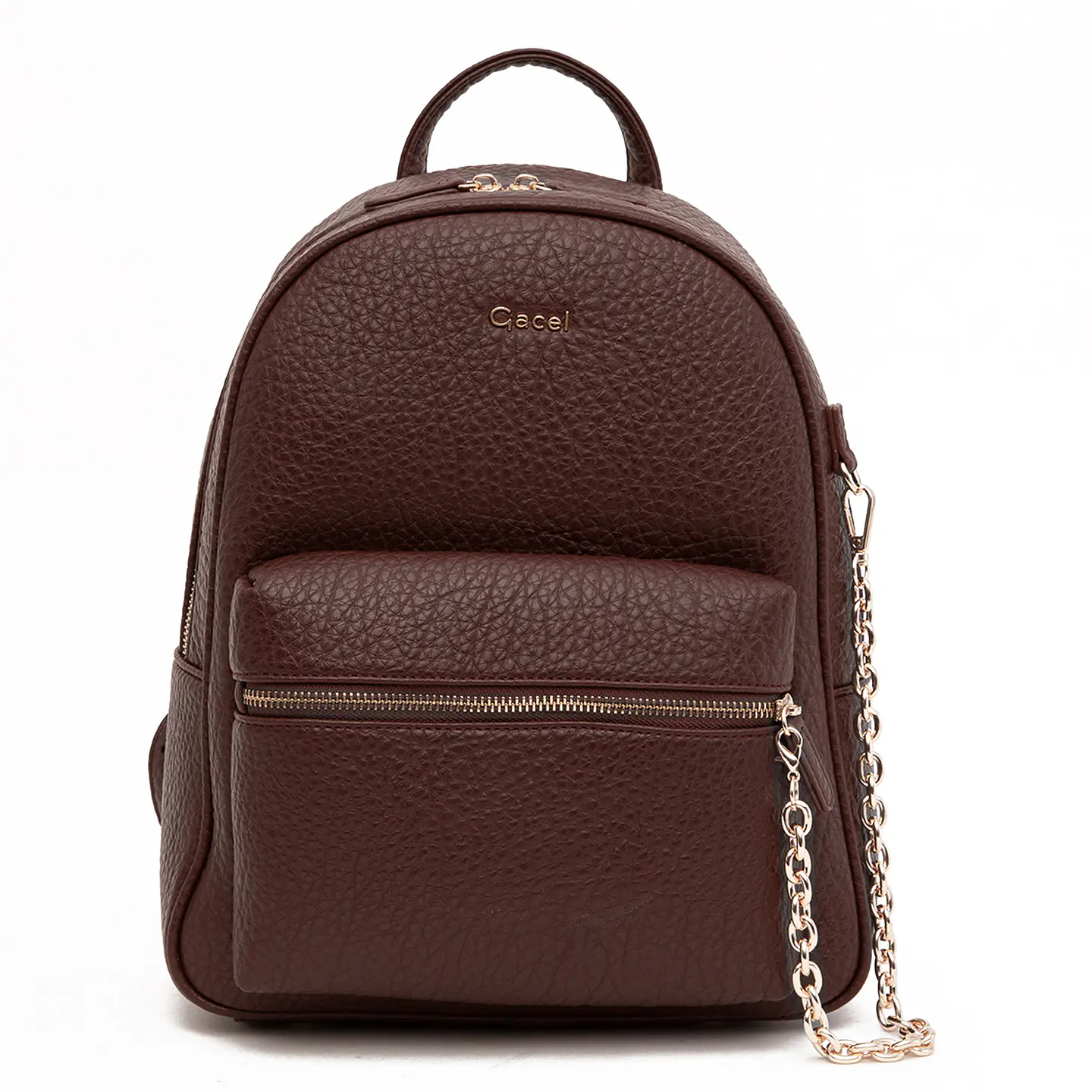 Mochila (Mu) Suede Pequeña Gacel Car3519 Chocolate S/T 1