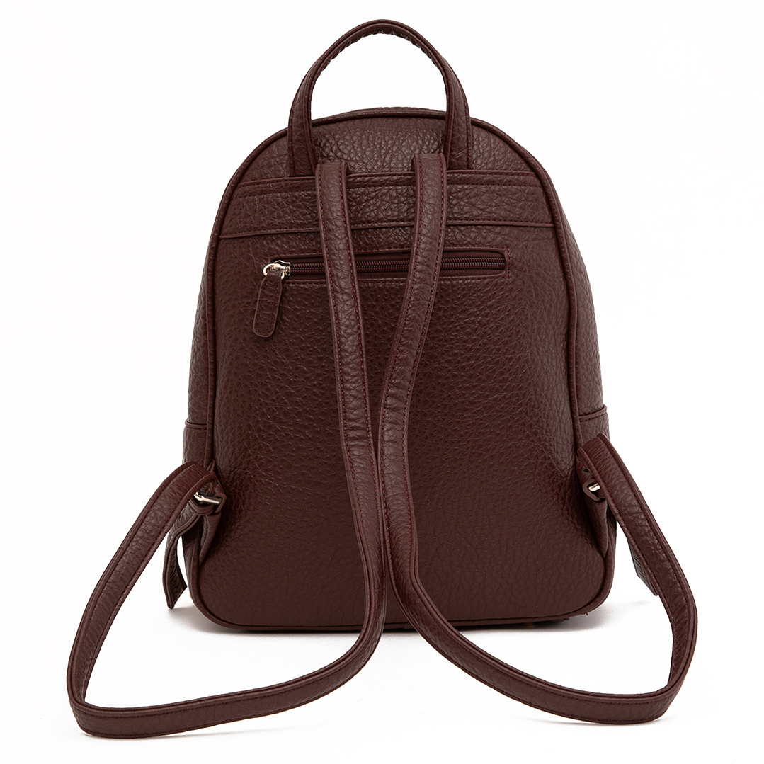 MOCHILA (MU) SUEDE PEQUEÑA GACEL CAR3519 CHOCOLATE S/T 3