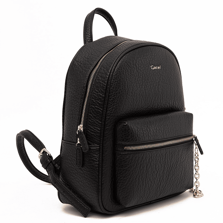 MOCHILA (MU) SUEDE PEQUEÑA GACEL CAR3518 NEGRO S/T 3