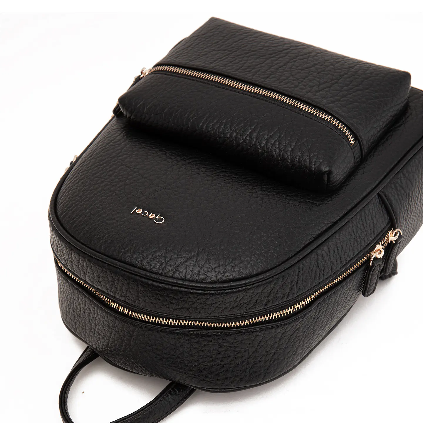 Mochila (Mu) Suede Pequeña Gacel Car3518 Negro S/T 4