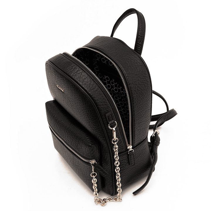 MOCHILA (MU) SUEDE PEQUEÑA GACEL CAR3518 NEGRO S/T 6