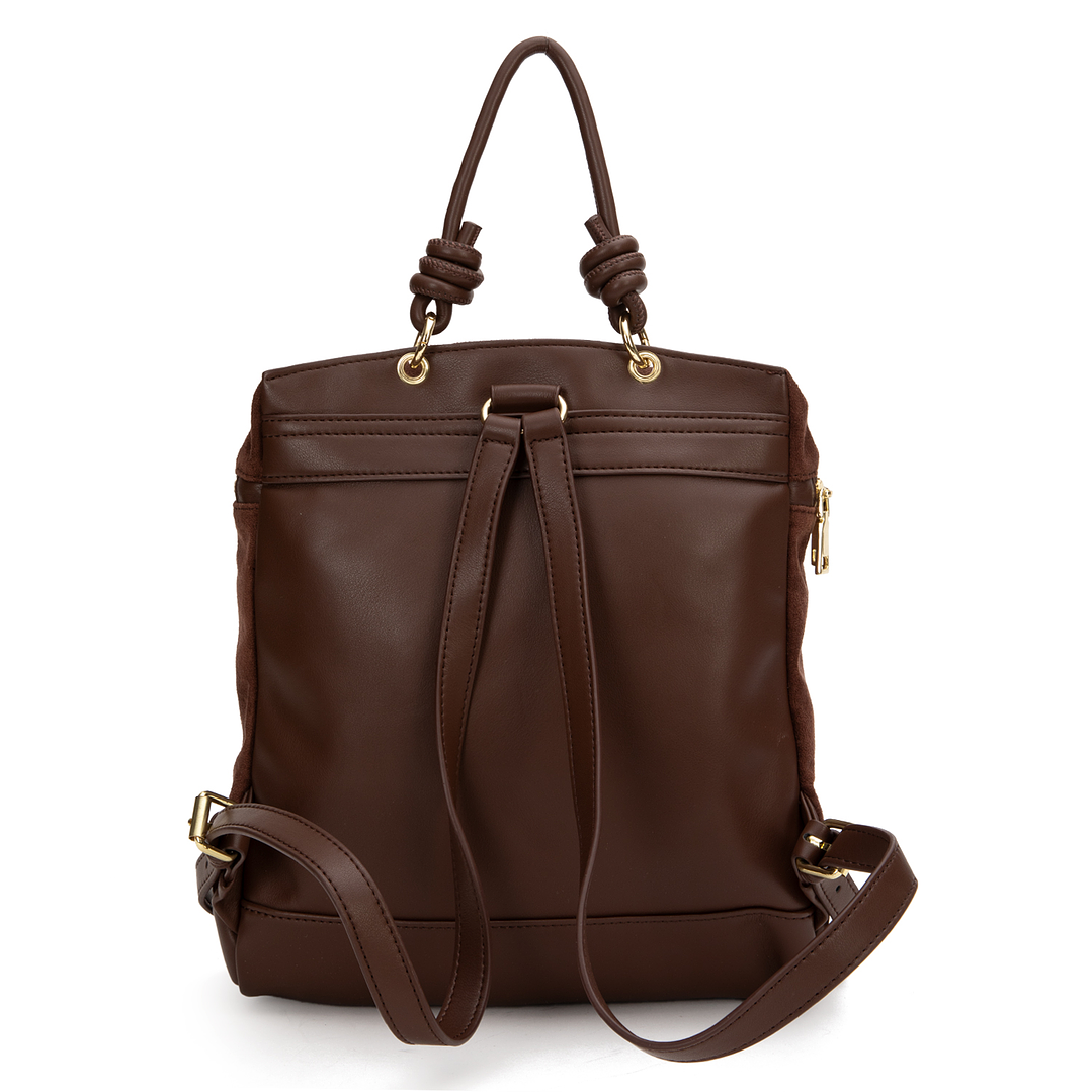 MOCHILA (MU) SUEDE PEQUEÑA GACEL CAR3515 CHOCOLATE S/T 2