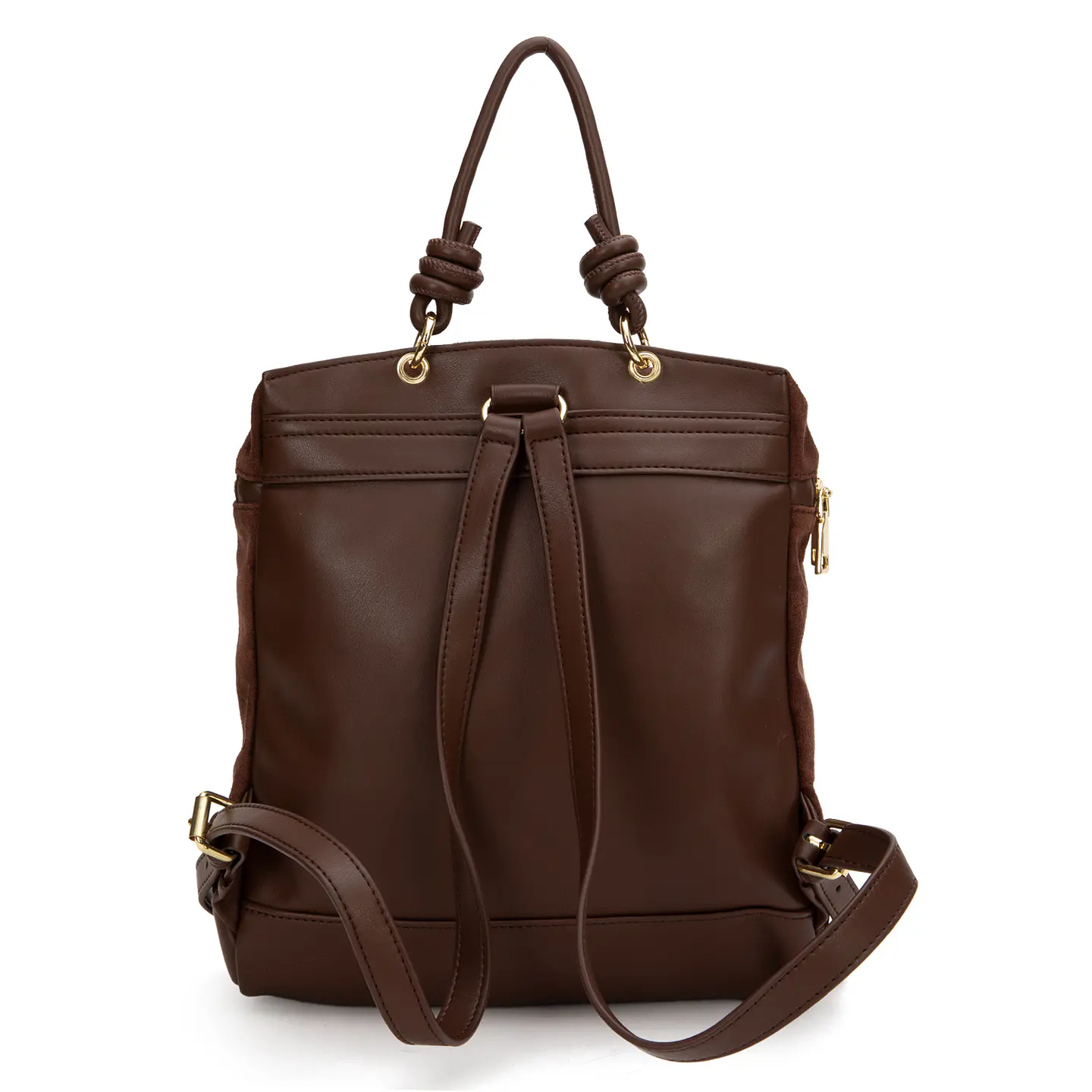 Mochila (Mu) Suede Pequeña Gacel Car3515 Chocolate S/T 2