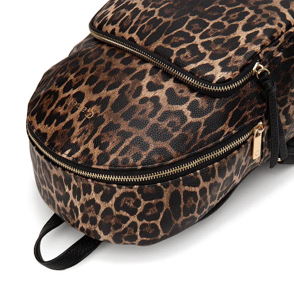 Mochila (Mu) Graneado Pequeña Gacel Car3512 Leopardo S/T 6