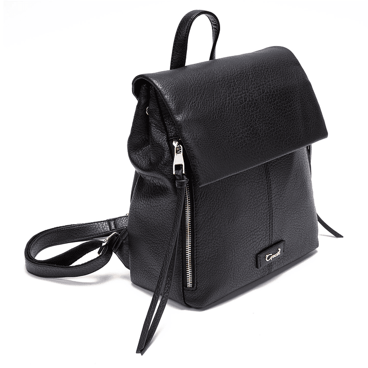 MOCHILA (MU) GRANEADO PEQUEÑA GACEL CAR2949 NEGRO S/T 4