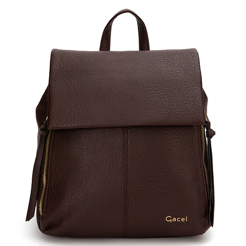 Mochila (Mu) Graneado Pequeña Gacel Car3508 Chocolate S/T
