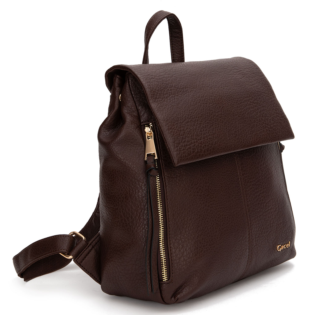 MOCHILA (MU) GRANEADO PEQUEÑA GACEL CAR3508 CHOCOLATE S/T 2