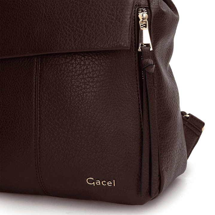 MOCHILA (MU) GRANEADO PEQUEÑA GACEL CAR3508 CHOCOLATE S/T 5