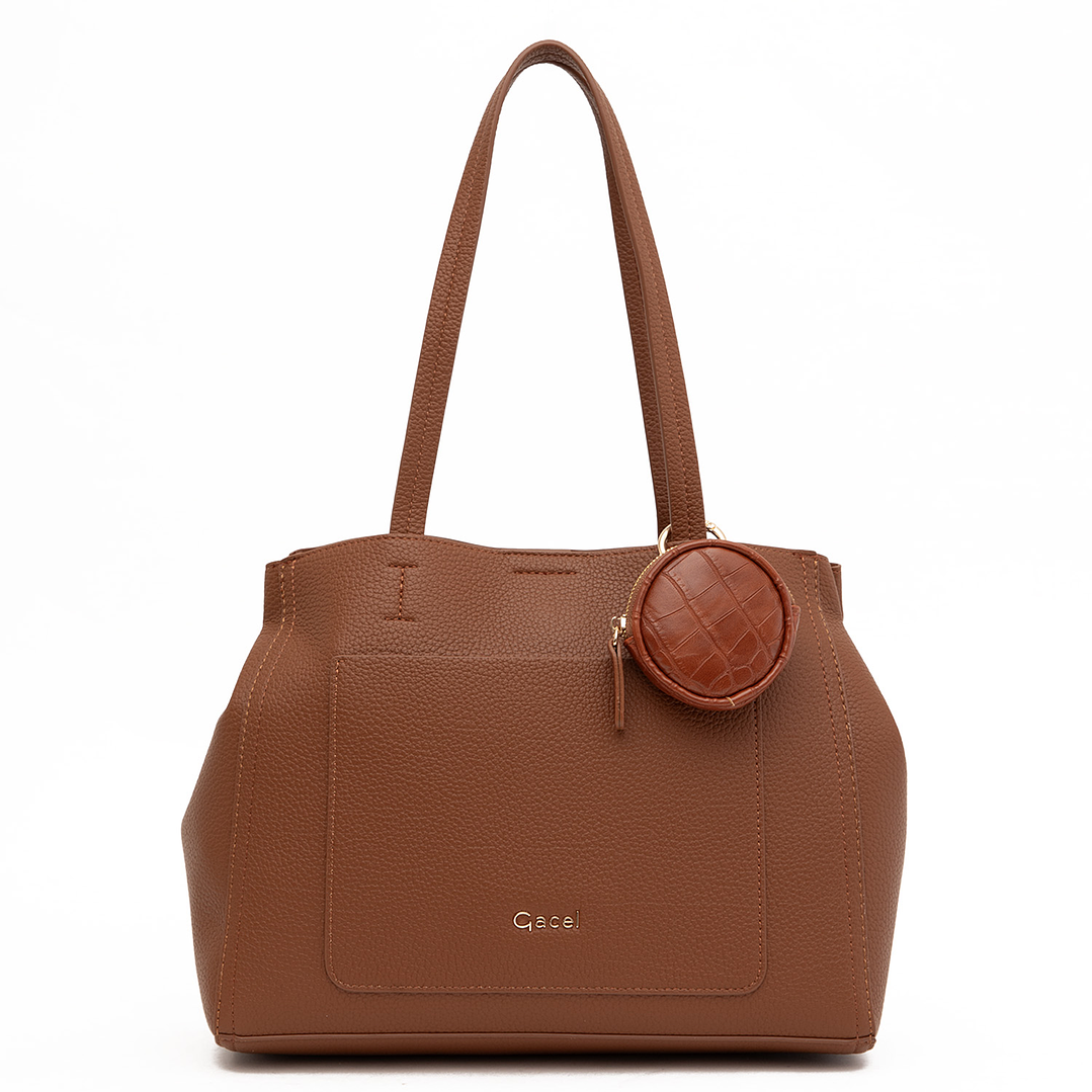 CARTERA (MU) DOS ASAS GRANEADO MEDIANA GACEL CAR3497 TOSTADO S/T 1