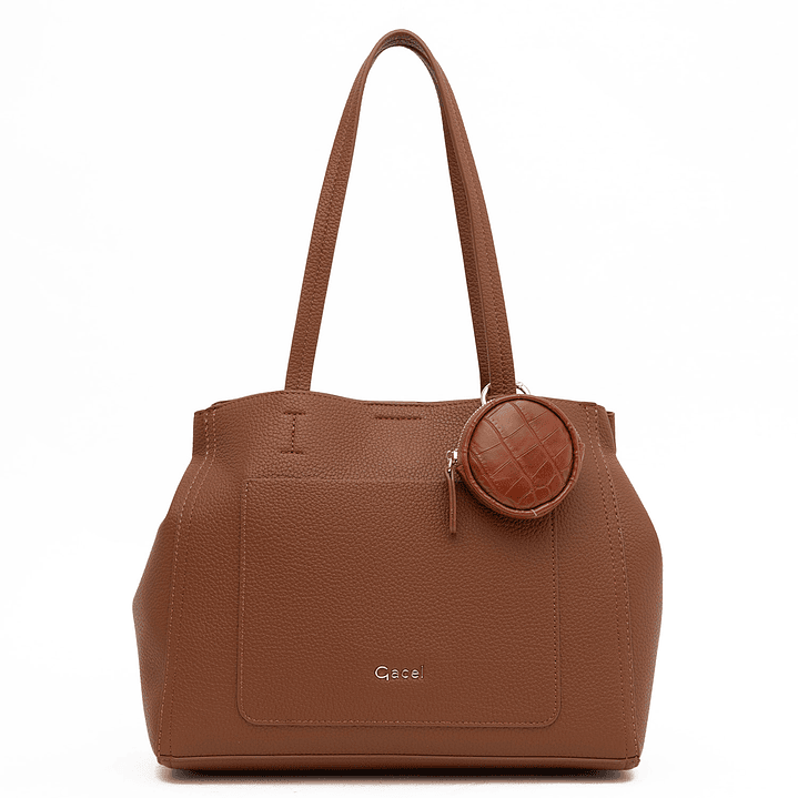 CARTERA (MU) DOS ASAS GRANEADO MEDIANA GACEL CAR3497 TOSTADO S/T 1