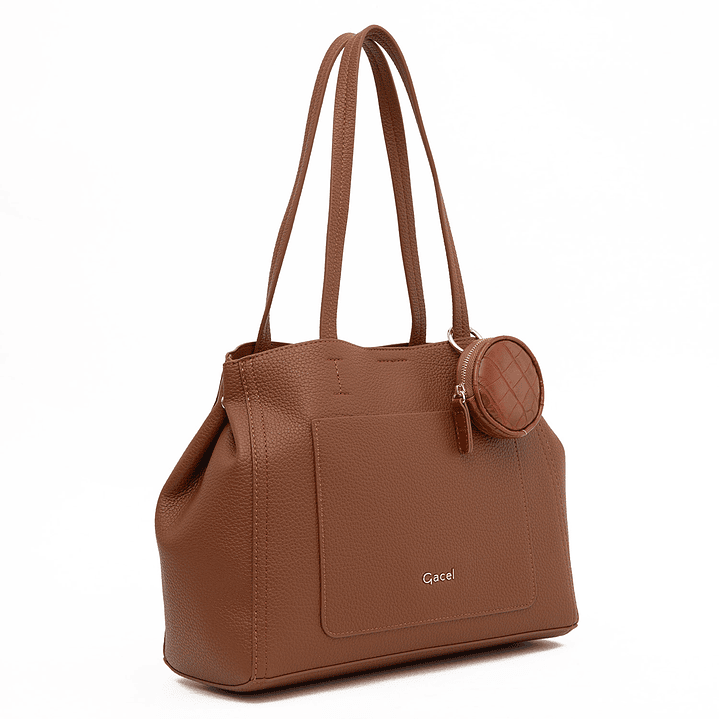 CARTERA (MU) DOS ASAS GRANEADO MEDIANA GACEL CAR3497 TOSTADO S/T 3