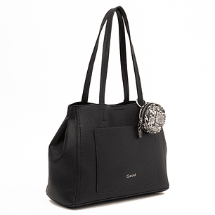 CARTERA (MU) DOS ASAS GRANEADO MEDIANA GACEL CAR3496 NEGRO S/T