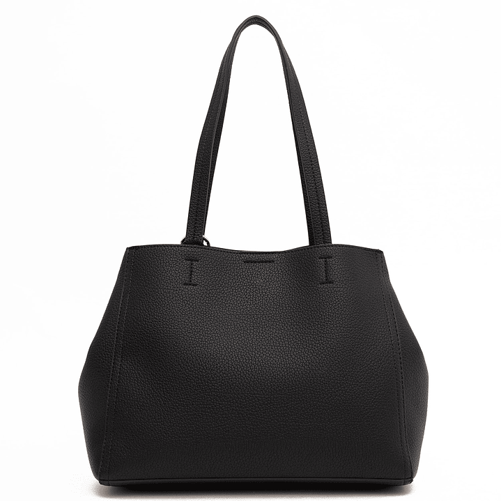 CARTERA (MU) DOS ASAS GRANEADO MEDIANA GACEL CAR3496 NEGRO S/T 3