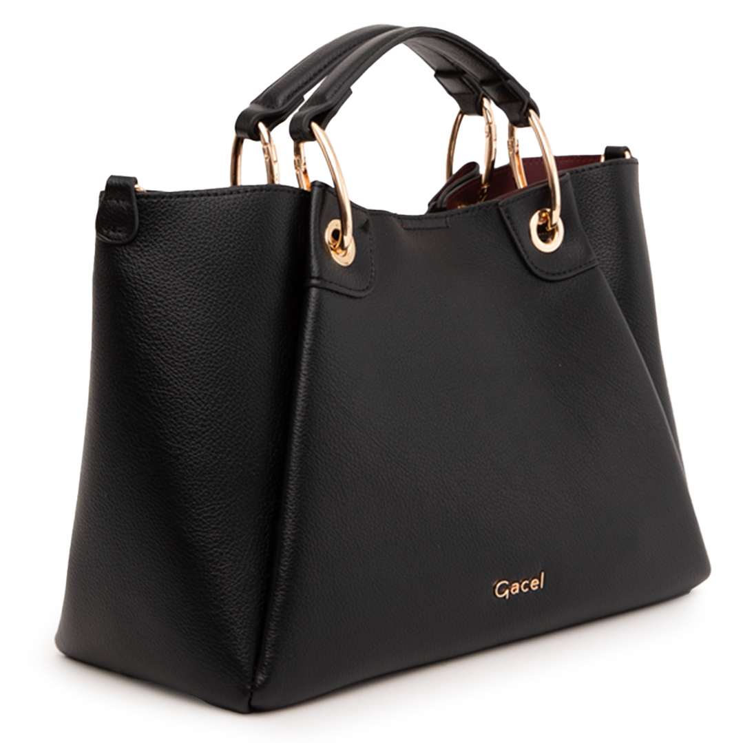 CARTERA (MU) DOS ASAS MEDIANA GACEL CAR3485 NEGRO S/T 2