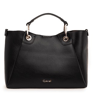 CARTERA (MU) DOS ASAS MEDIANA GACEL CAR3485 NEGRO S/T