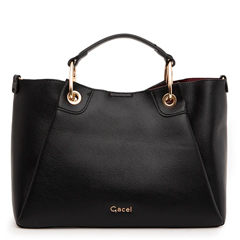 CARTERA (MU) DOS ASAS MEDIANA GACEL CAR3485 NEGRO S/T