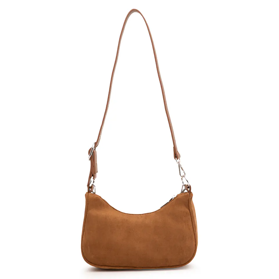 Bandolera (Mu) Suede Pequeña Gacel Car3477 Camel S/T 3
