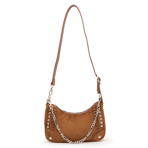 Bandolera (Mu) Suede Pequeña Gacel Car3477 Camel S/T
