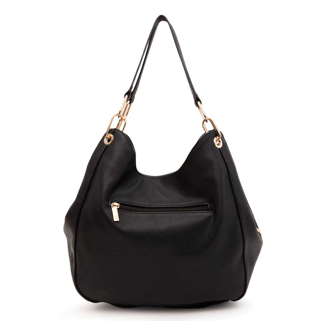 CARTERA (MU) DOS ASAS GRANEADO GRANDE GACEL CAR3466 NEGRO S/T 3