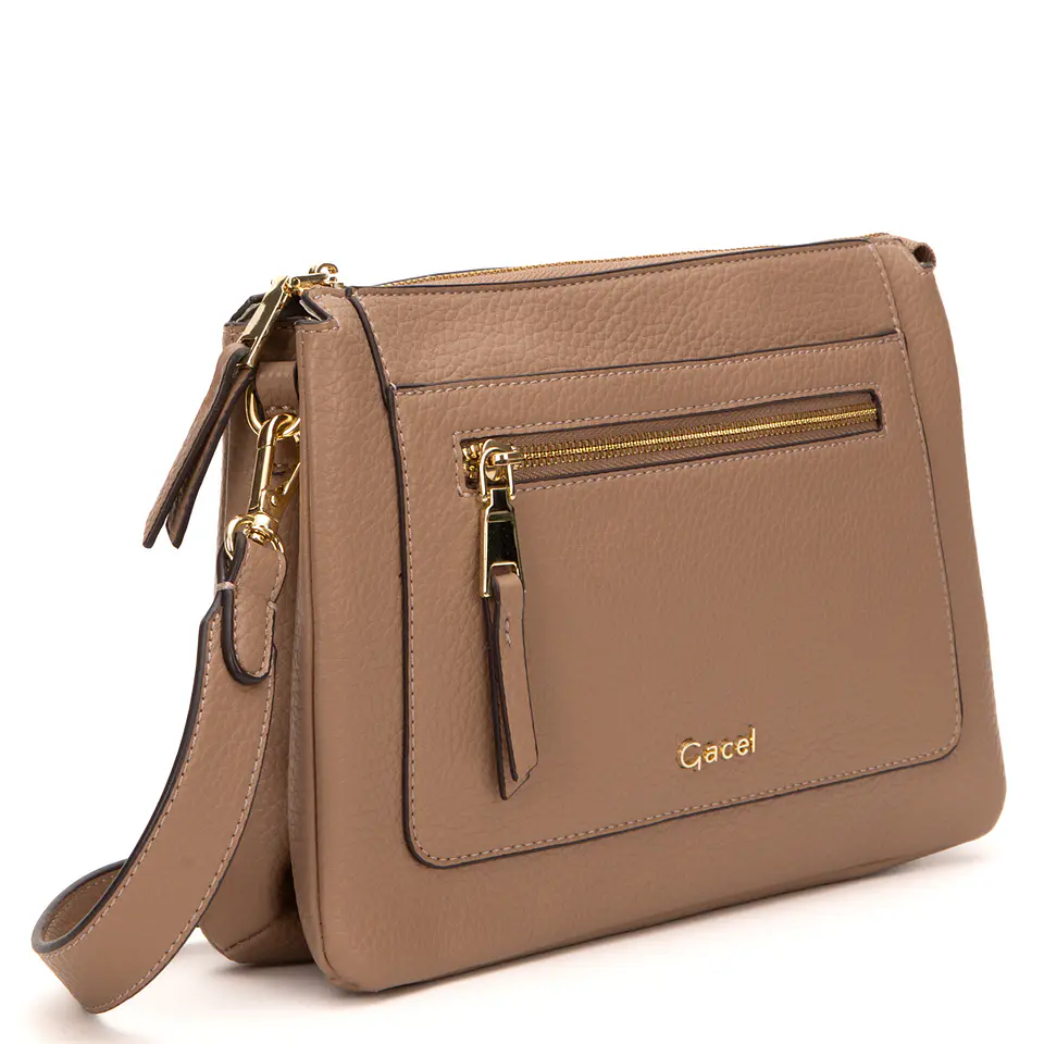 Bandolera (Mu) Graneado Grande Gacel Car3452 Taupe S/T 3