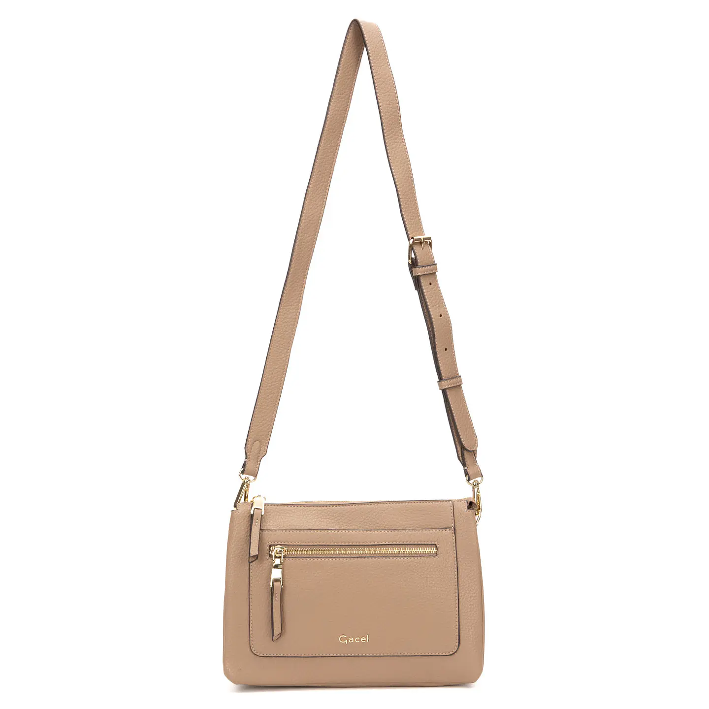 Bandolera (Mu) Graneado Grande Gacel Car3452 Taupe S/T 5