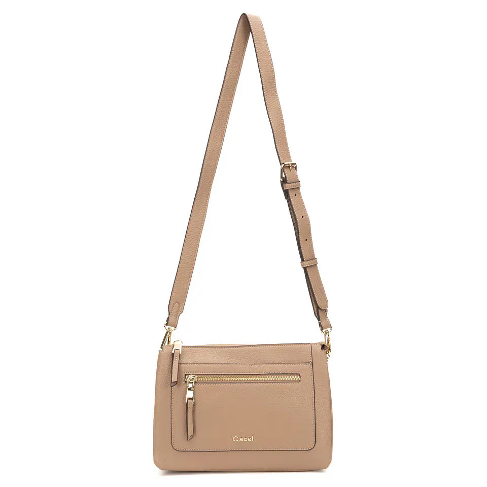 Bandolera (Mu) Graneado Grande Gacel Car3452 Taupe S/T 5