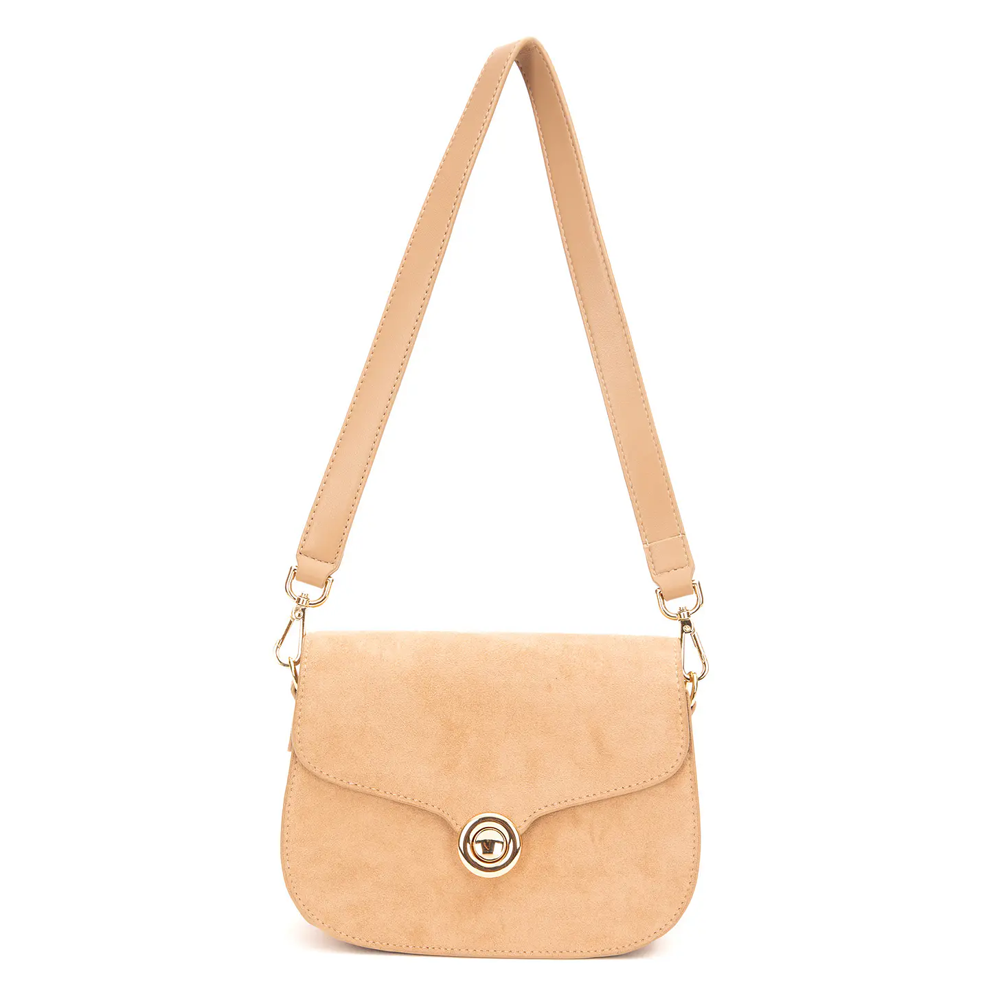 Cartera (Mu) C/Tapa Retro Suede Gacel Car3447 Arena S/T 2