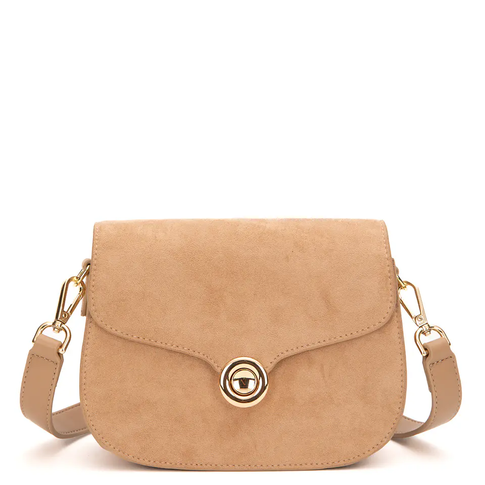 Cartera (Mu) C/Tapa Retro Suede Gacel Car3447 Arena S/T 6
