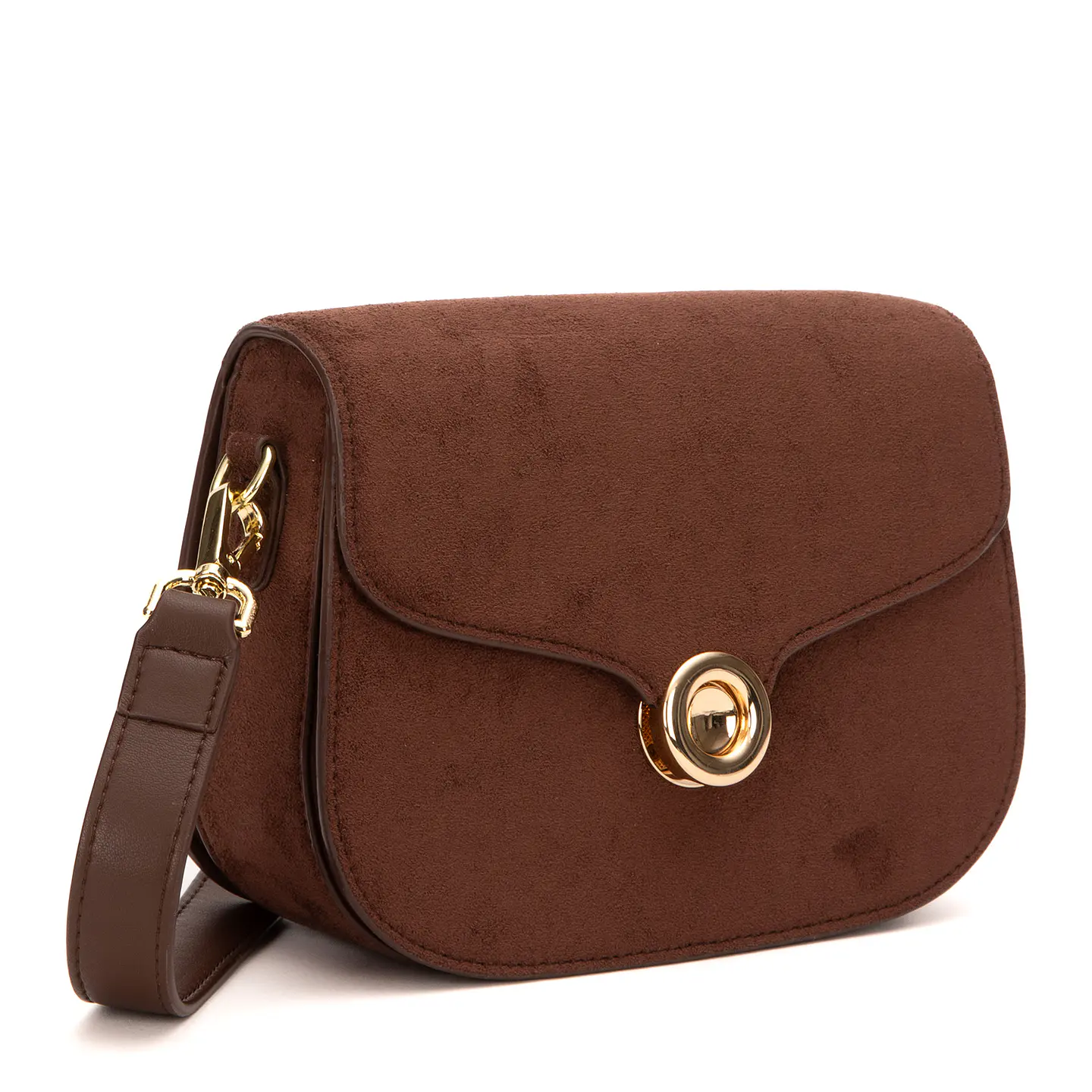 Cartera (Mu) C/Tapa Retro Suede Gacel Car3446 Chocolate S/T 4
