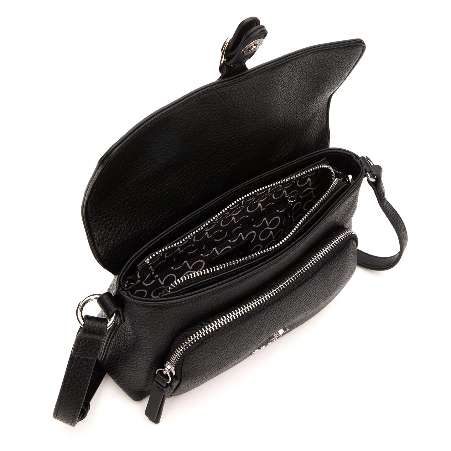 Bandolera (Mu) Graneado Grande Gacel Car3442 Negro S/T 5