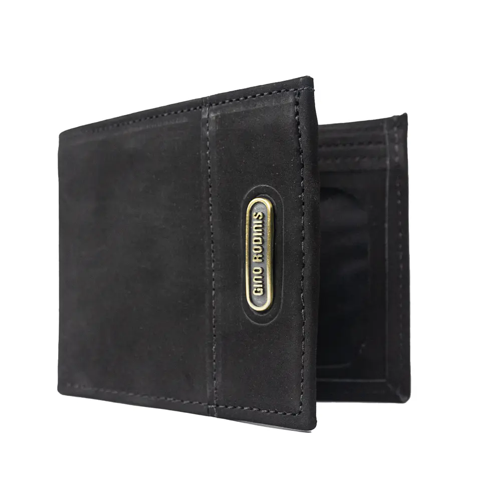Billetera Hombre C/Mica Gino Rodinis Negro 1