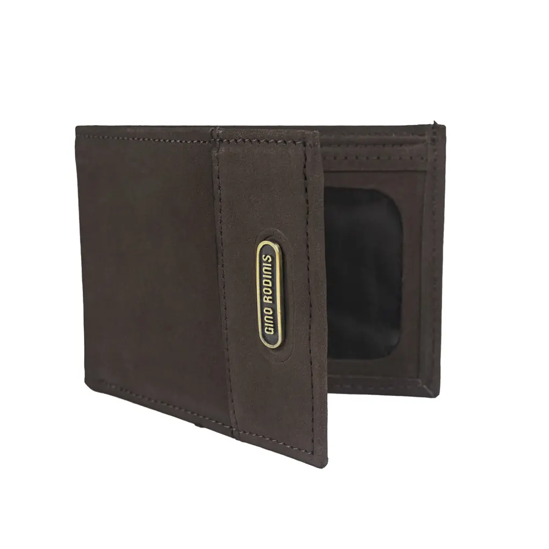 BILLETERA HOMBRE C/MICA GINO RODINIS CAFE 1
