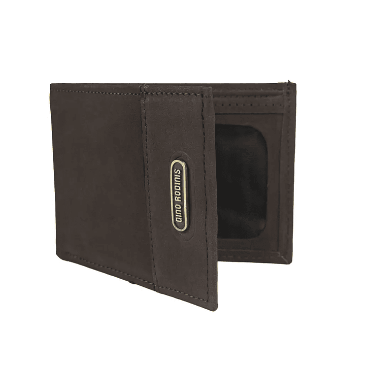 BILLETERA HOMBRE C/MICA GINO RODINIS CAFE 1