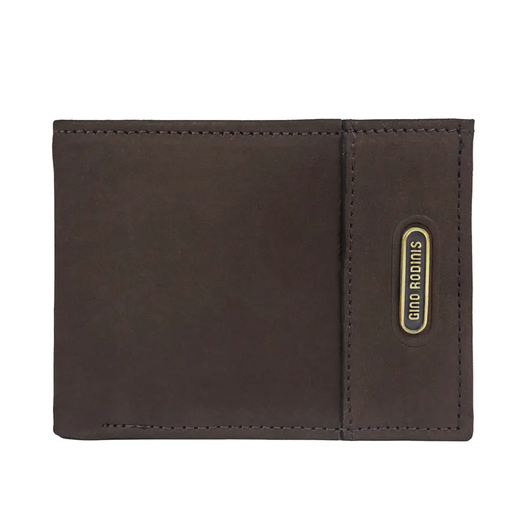 BILLETERA HOMBRE C/MICA GINO RODINIS CAFE 2