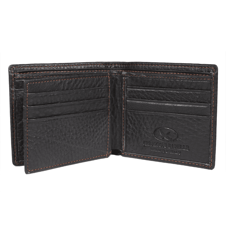 BILLETERA HOMBRE C/VOLANTE 6 TARJETAS NATIVA GINO RODINIS CAFE 2