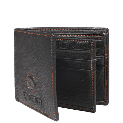 BILLETERA HOMBRE C/VOLANTE 6 TARJETAS NATIVA GINO RODINIS CAFE