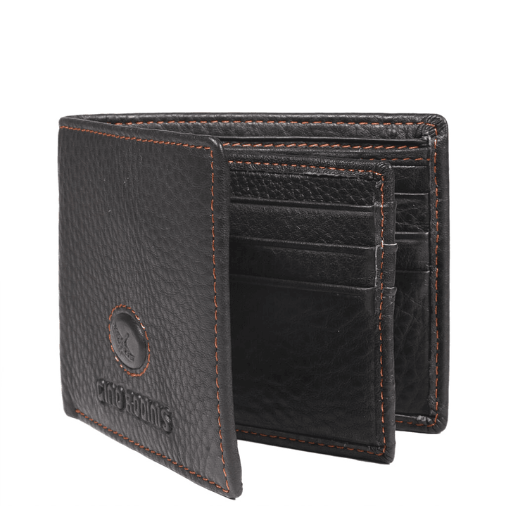 BILLETERA HOMBRE C/VOLANTE 6 TARJETAS NATIVA GINO RODINIS CAFE 1