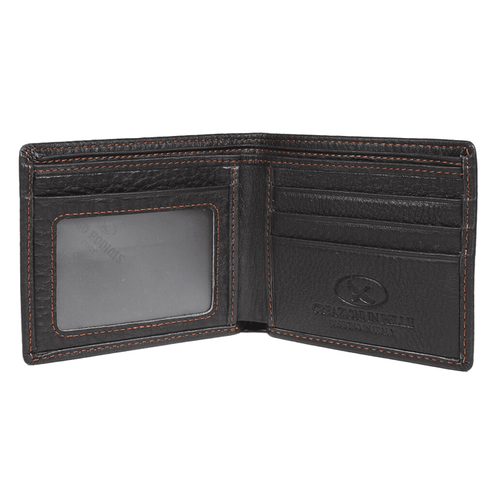 BILLETERA HOMBRE BASICA NATIVA GINO RODINIS CAFE 2