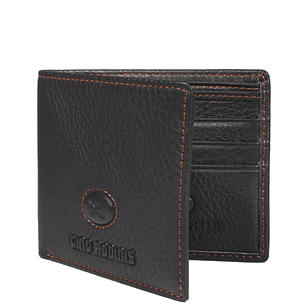 BILLETERA HOMBRE BASICA NATIVA GINO RODINIS CAFE