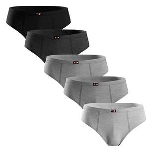 SLIP HOMBRE PACK 5 BASICO ALGODÓN 512P5C3 S/C