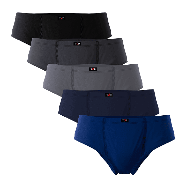 SLIP HOMBRE PACK 5 BASICO ALG. 512P5C1 S/C 1