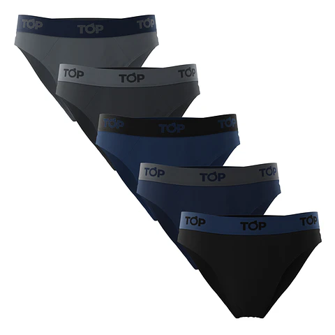 SLIP HOMBRE ALGODON PACK 5 LISO 511P5C1 S/C