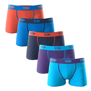 BOXER HOMBRE PACK 5 ALG. LYCRA 5013P5C2 S/C