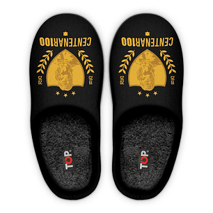 PANTUFLA HOMBRE COLO COLO CENTENARIO  493CCC3 NEGRO-DORADO