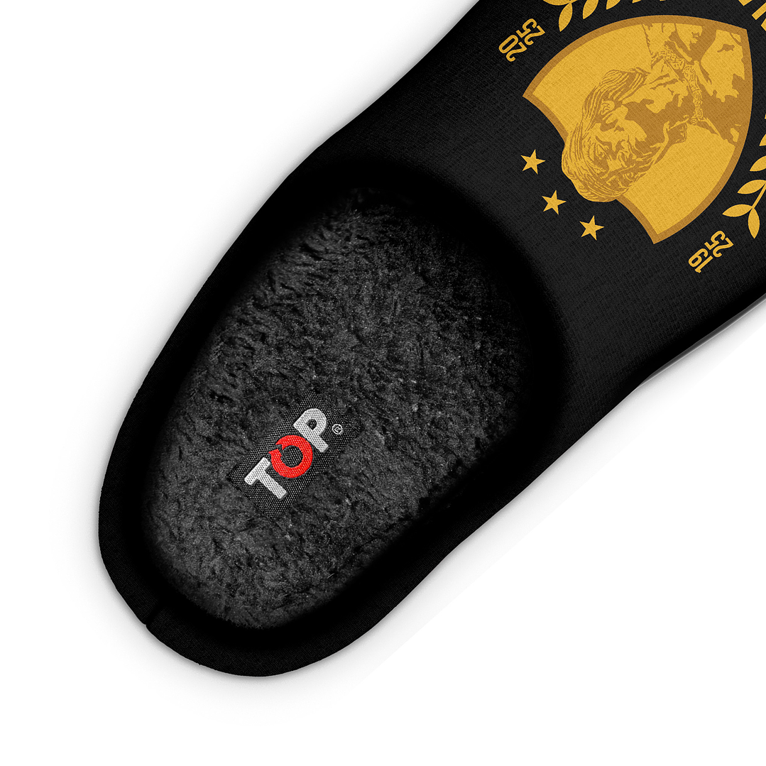 PANTUFLA HOMBRE COLO COLO CENTENARIO  493CCC3 NEGRO-DORADO 3